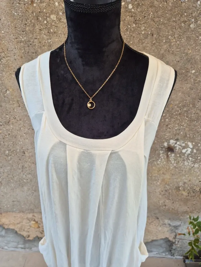 Robe / Tunique crème Taille unique ~40/42 - photo numéro 4