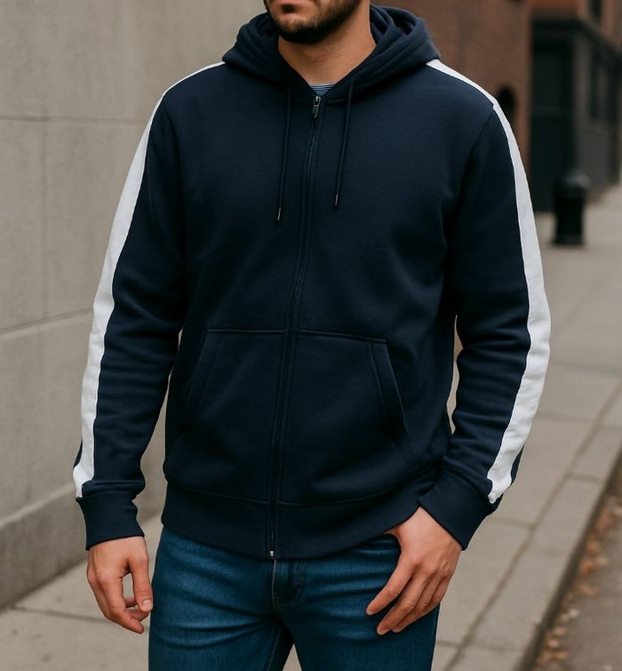 Sweat à capuche bicolore pour homme – Instinct, taille S - photo numéro 3