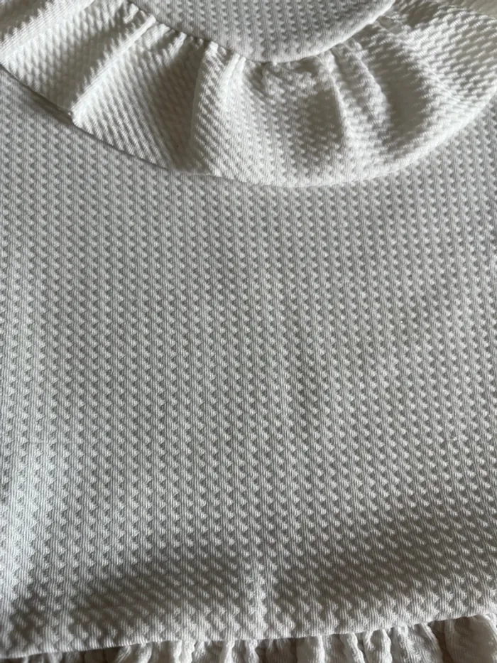 Robe longue blanche manches courtes  6-7 ans tex - photo numéro 2