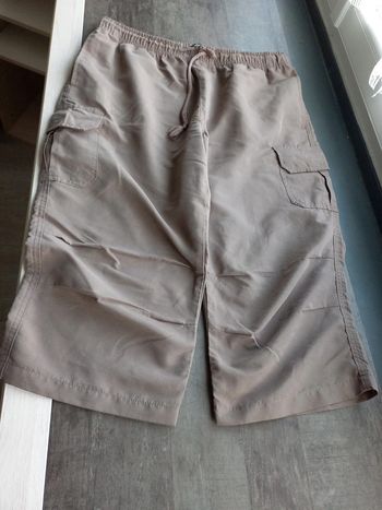 Pantacourt marron homme