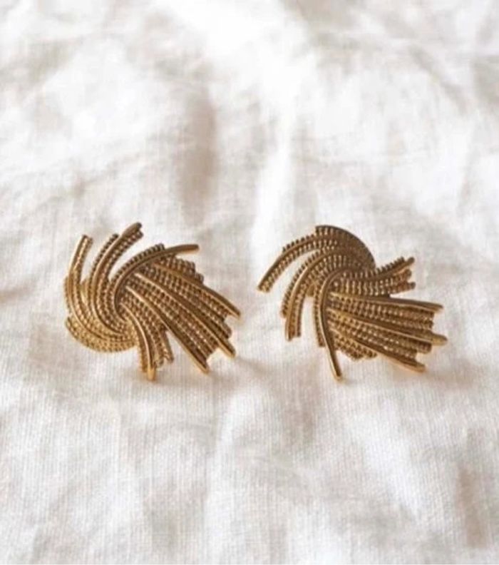 Boucles d’oreilles travaillées acier inoxydable mile Mila