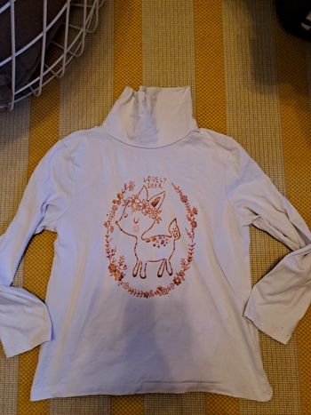 Sous pull col roulé 7 ans