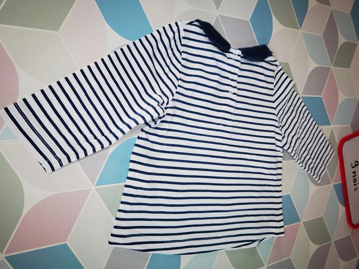 D3086 - tee-shirt fille 9 mois - photo numéro 3