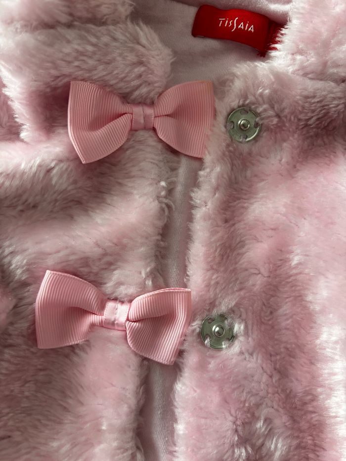 Veste fourrure rose Tissaia t.18m - photo numéro 3
