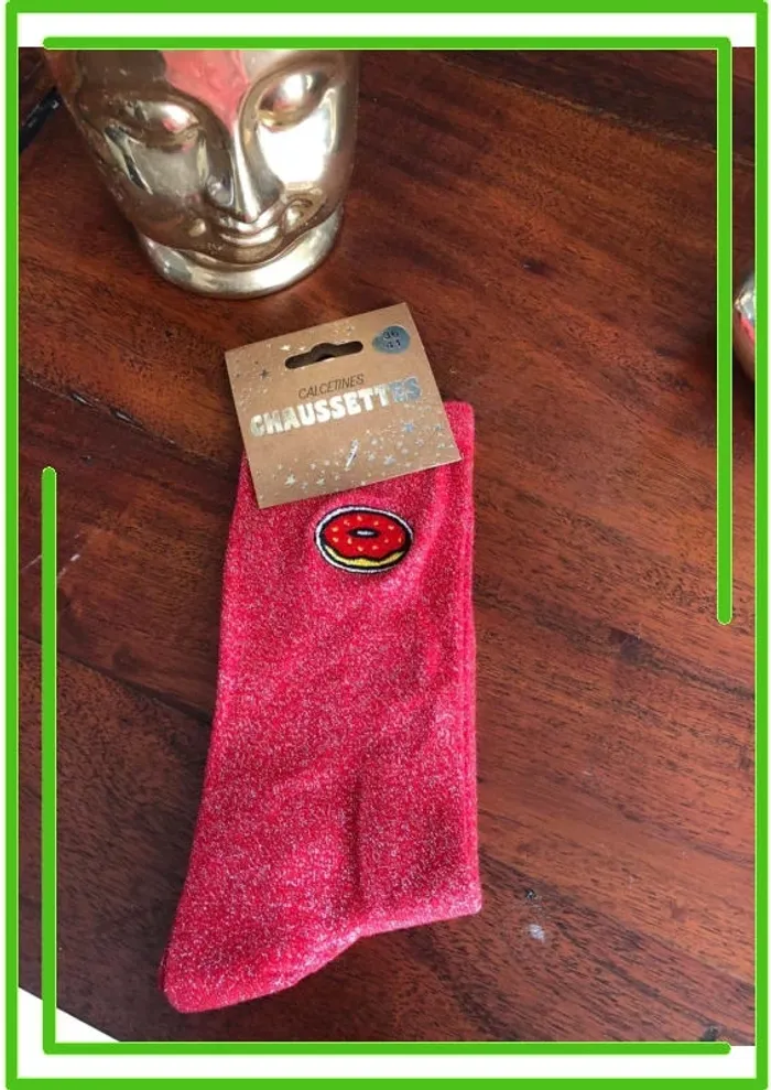 Chaussettes paillettes Fantaisie Donut P36-41