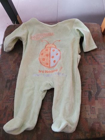 Pyjama velours naissance