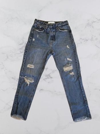 jean mom troué stradivarius