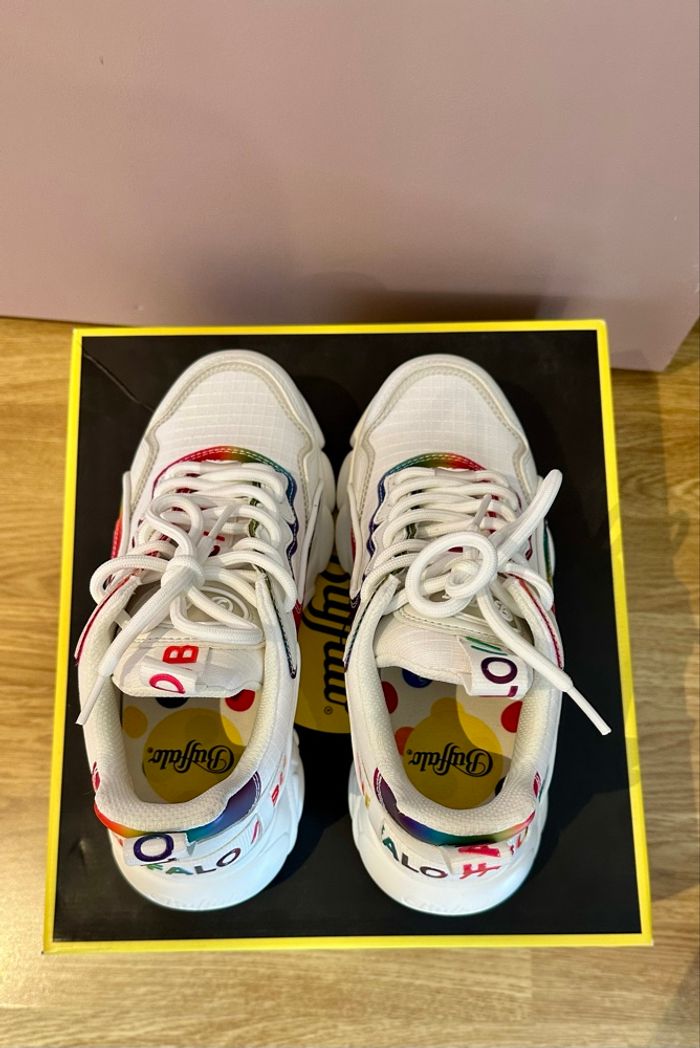 Buffalo Vegan White / Rainbow taille 37 neuve - photo numéro 9