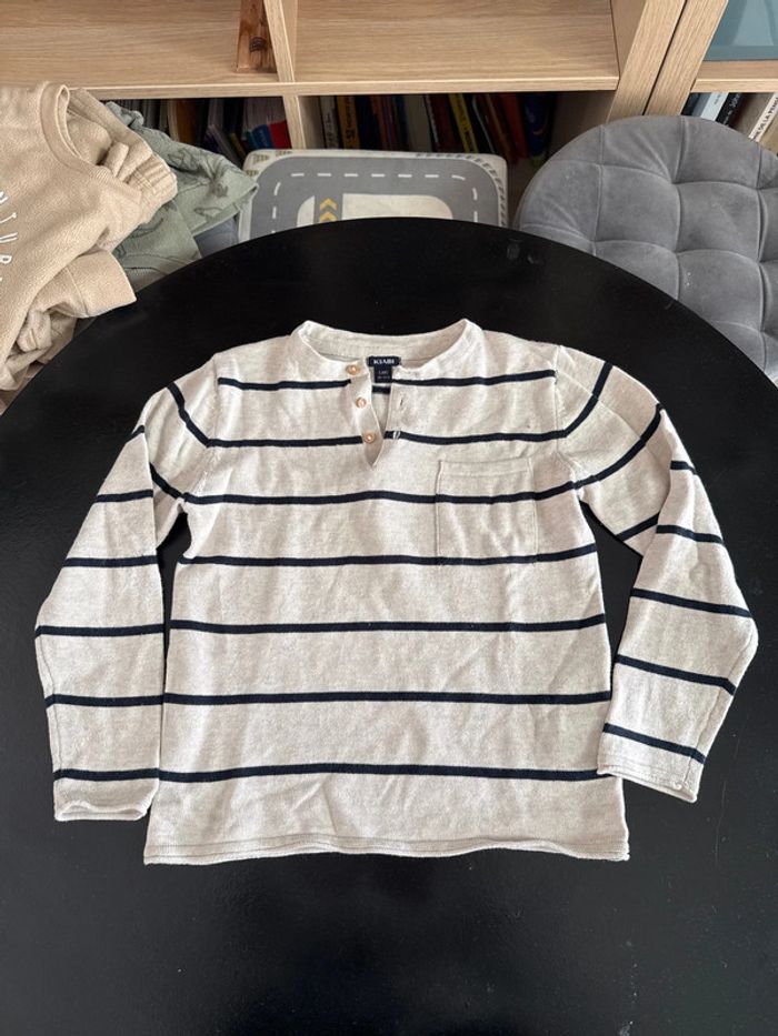 Pull marinière kiabi t 5 ans