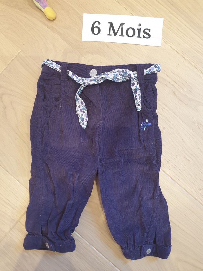 Pantalon en velours 6 mois Obaïbi - photo numéro 2