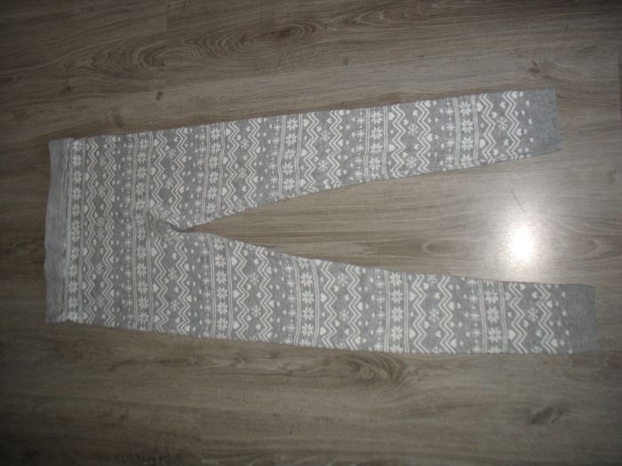 LEGGING GRIS A MOTIFS BLANC "ESMARA" - TAILLE 42 - n°02