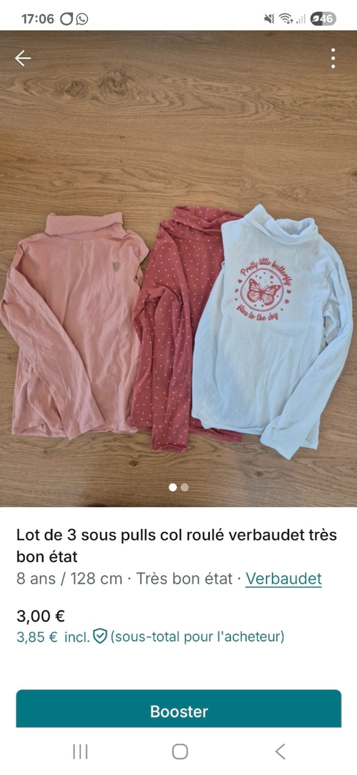 Lot de vêtements