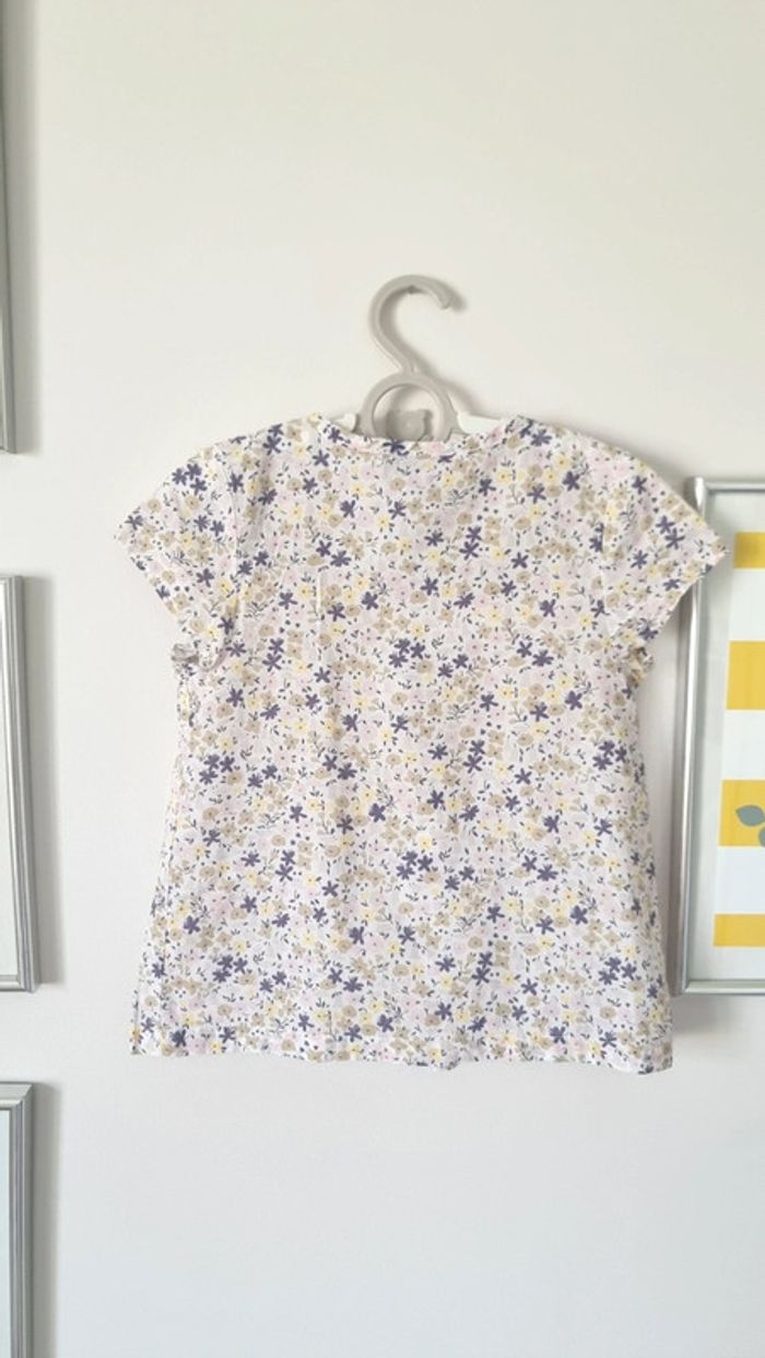 Lot chemise, blouse légère lisa rose et short violet taille 4ans - photo numéro 2