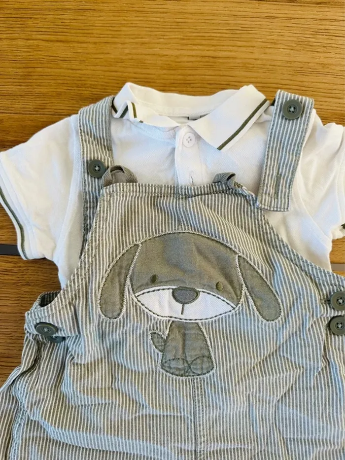 Salopette et son polo blanc - photo numéro 3
