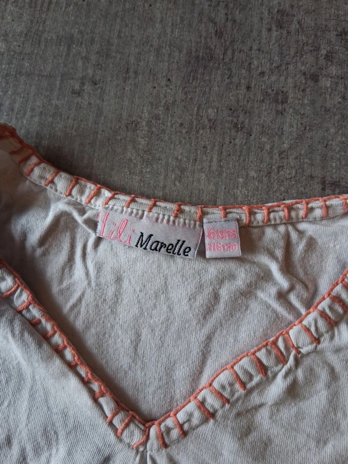 T-shirt manches courtes 6ans lili marelle - photo numéro 2