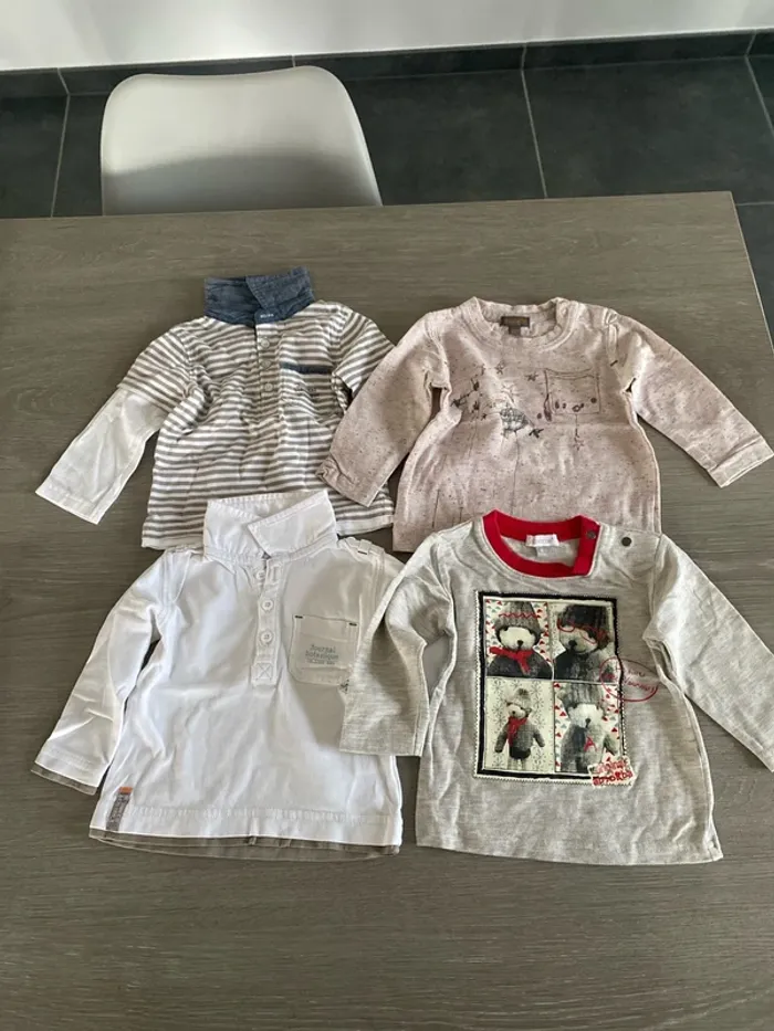 Lot tee shirt manches longues - photo numéro 3