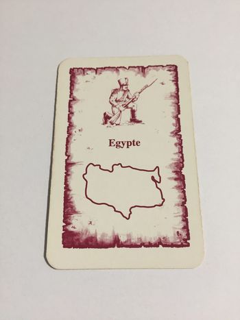 Carte Egypte pièce détachée jeu de société Risk la conquête du monde Parker #A54