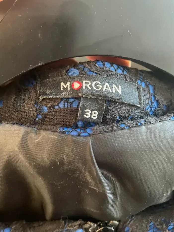 Veste Morgan noire et marine dentelle 38/M - photo numéro 4