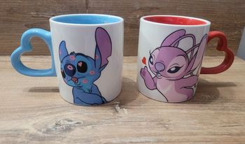 Duo mug angel et stitch