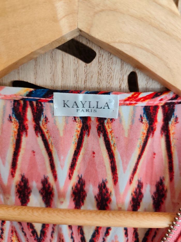 Tunique longue ou robe courte à motif coloré Kaylla Paris - photo numéro 8