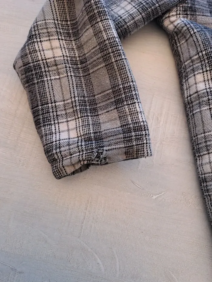Veste Surchemise TQF - taille 10 ans - matelassé - à carreaux - mi saison - photo numéro 6