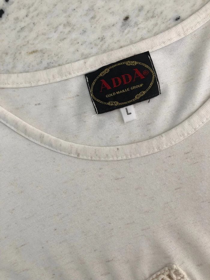 T-shirt beiges vintage Adda L - photo numéro 6