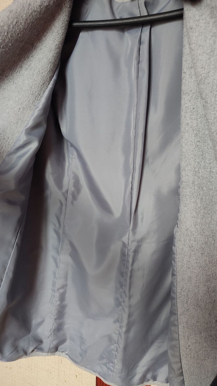 Manteau gris col amovible La redoute taille 34 - photo numéro 9