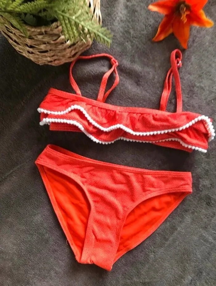 Maillots de bain orange 2 pièces - photo numéro 4
