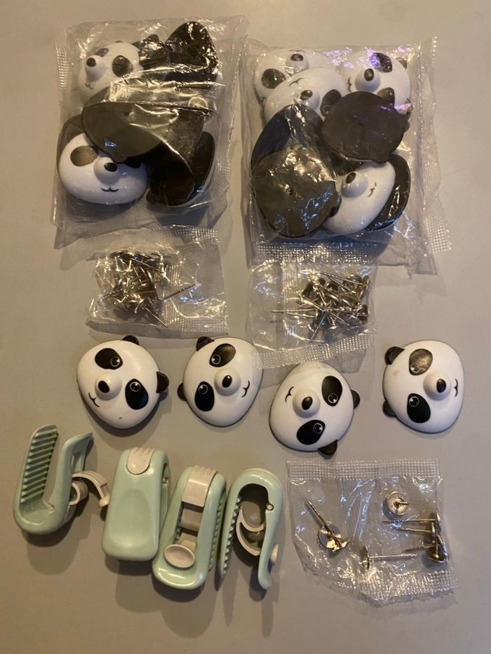 Lot Clips pinces Panda pour tenir la couette - photo numéro 5