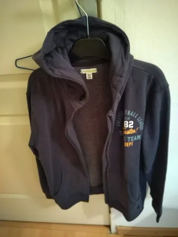 gilet à capuche en coton