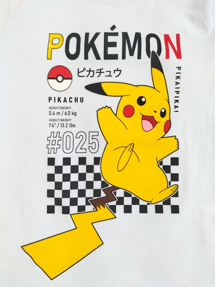 ⚡ T-shirt Pokémon Pikachu – Taille 8 ans - Très bon état ⚡ - photo numéro 2