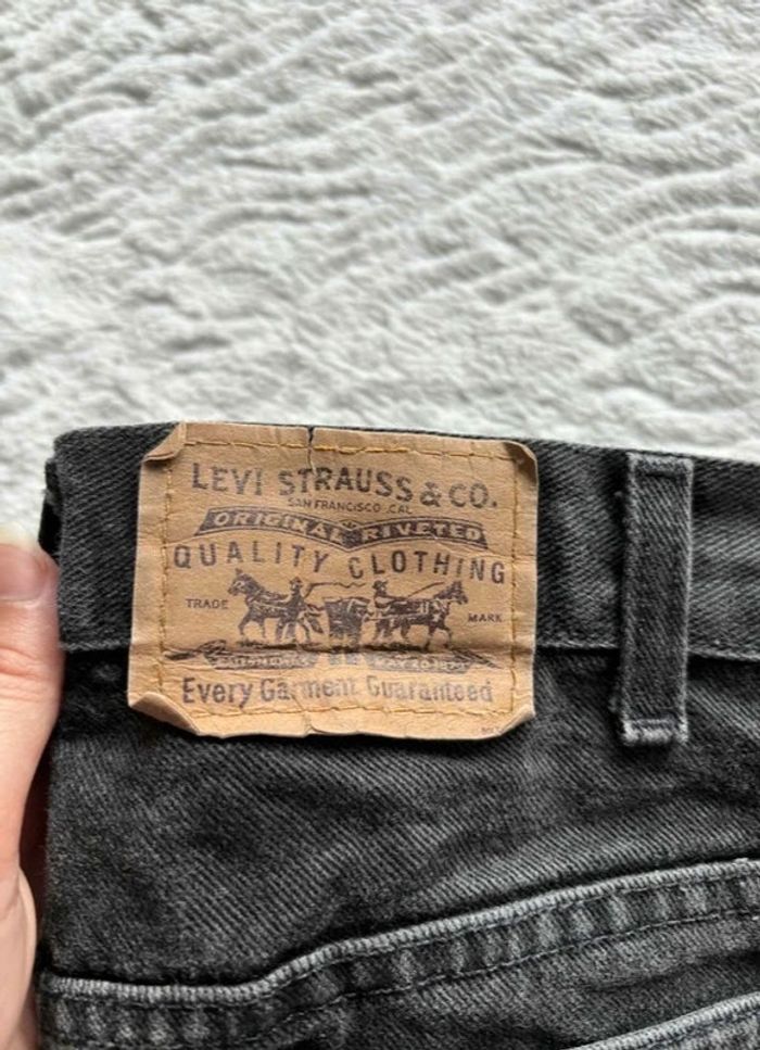 Jean Levi’s 619 regular straight droit taille haute gris anthracite 80/90s vintage Canada W36 XL/46 - photo numéro 2
