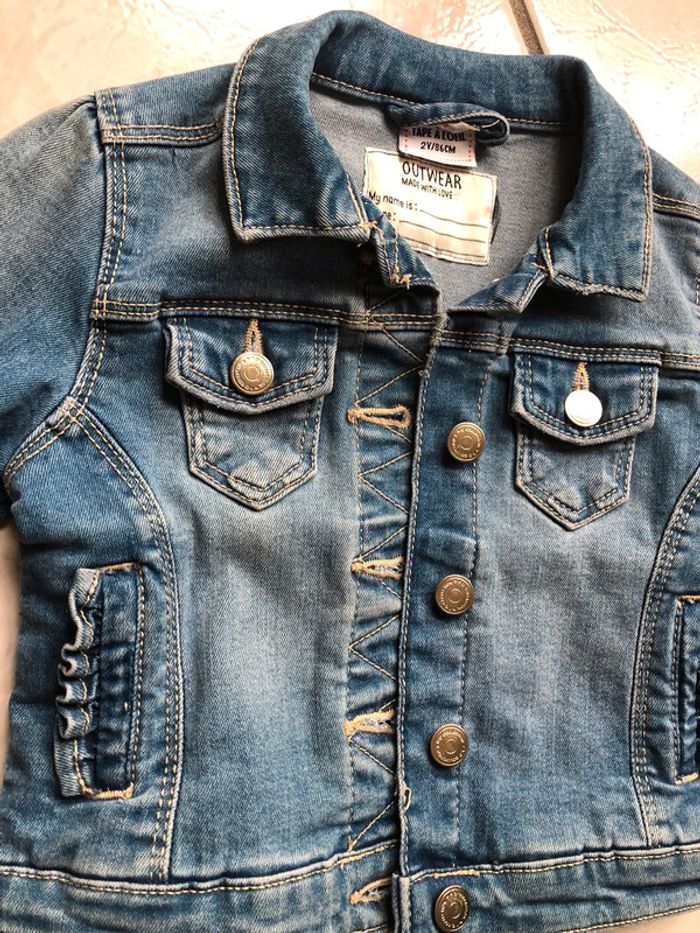 Veste en jean - taille 2 ans - photo numéro 4