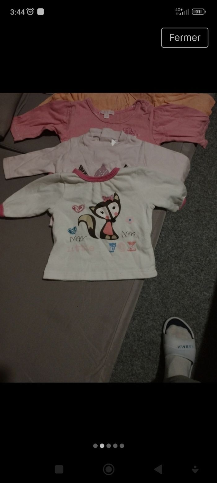 7 t-shirts bébé fille - photo numéro 2