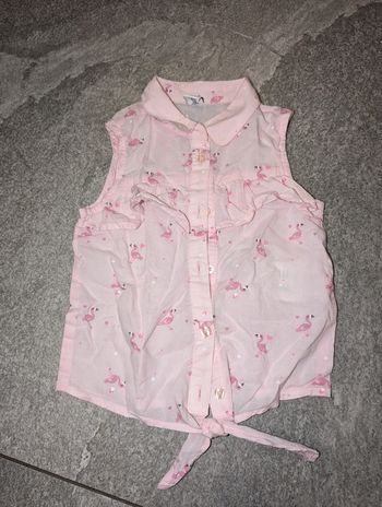 Débardeur blouse chic bébé fille 12/18 mois NEUVE