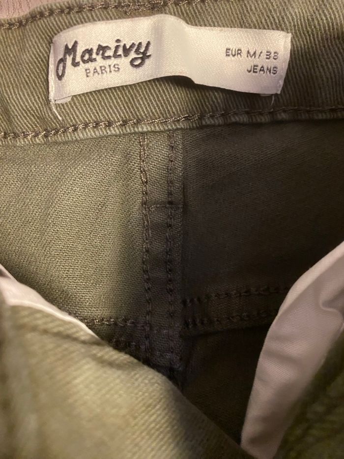 Jeans cargo kaki 38 /M Marivy - photo numéro 6