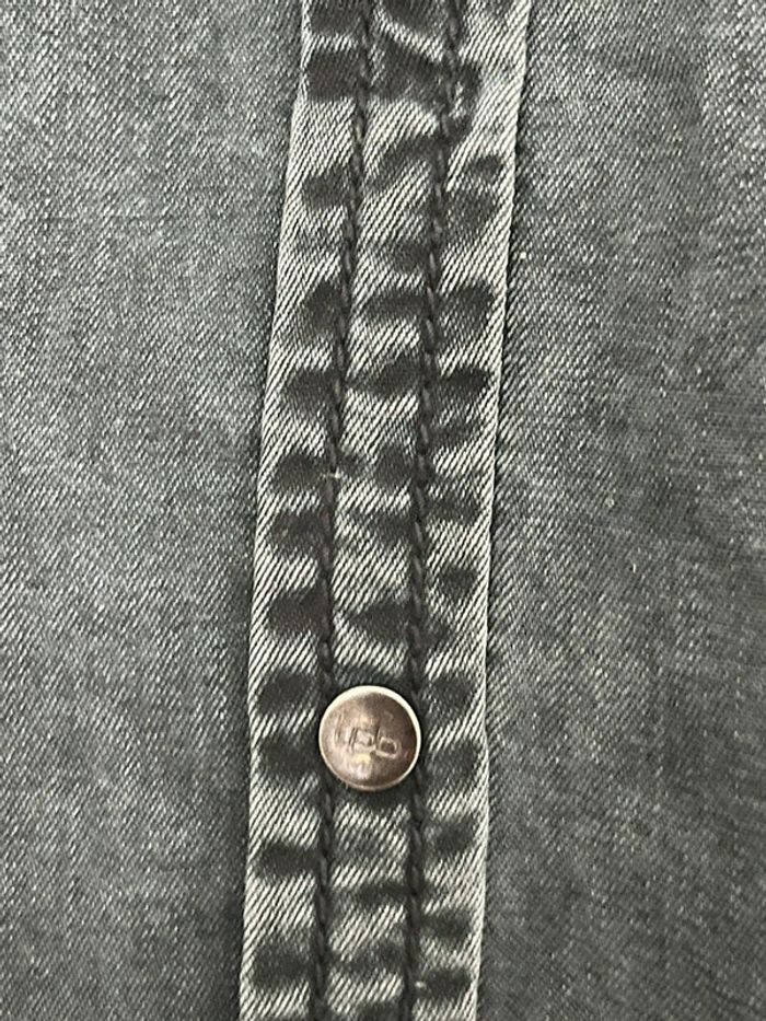 Chemise en Jean Grise Foncée LPB - photo numéro 7