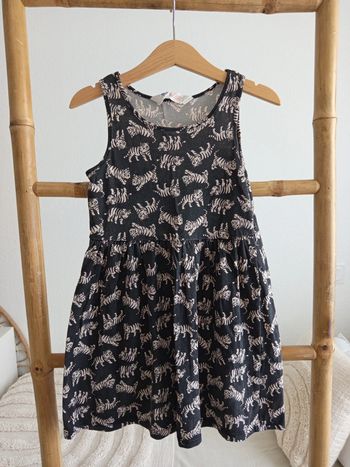 Robe noire & beige H&M 4 / 6 ans