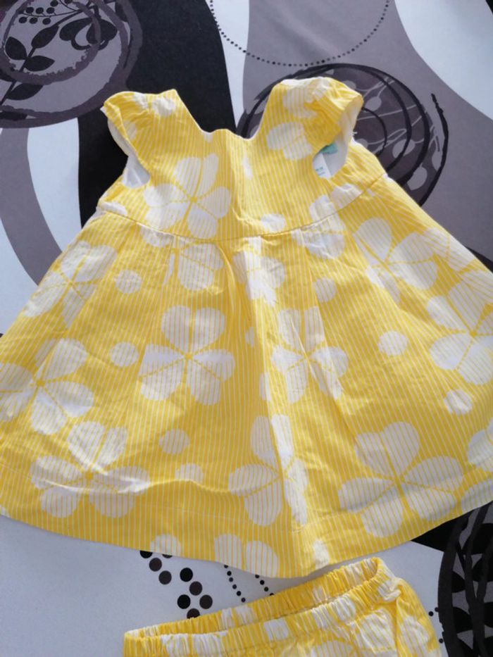 Ensemble robe et bloomer obaibi 3 mois - photo numéro 3
