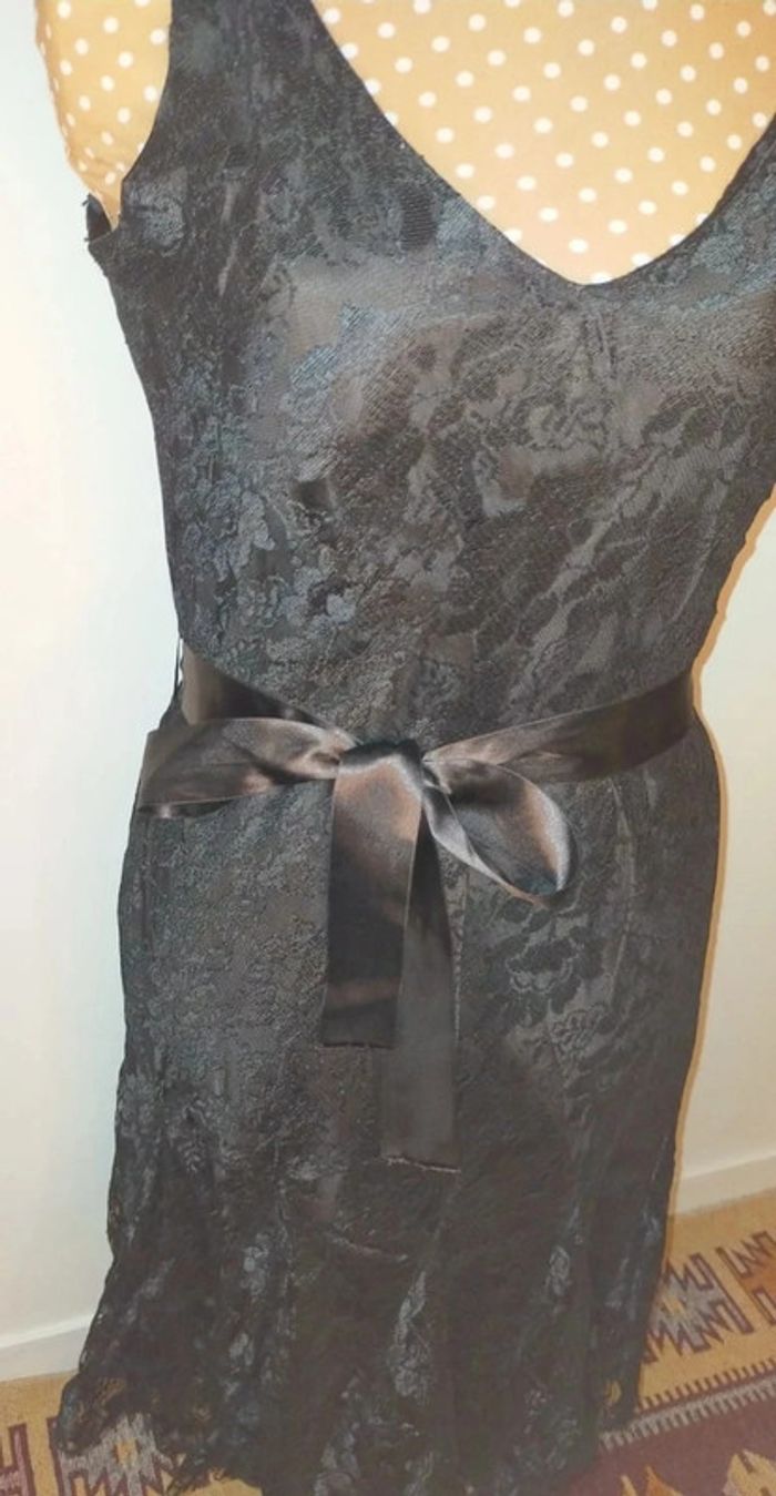 Robe dentelle noire femme - taille S - photo numéro 7