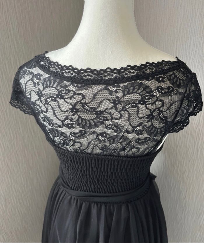 🖤 Robe de soirée noire en tulle - photo numéro 4