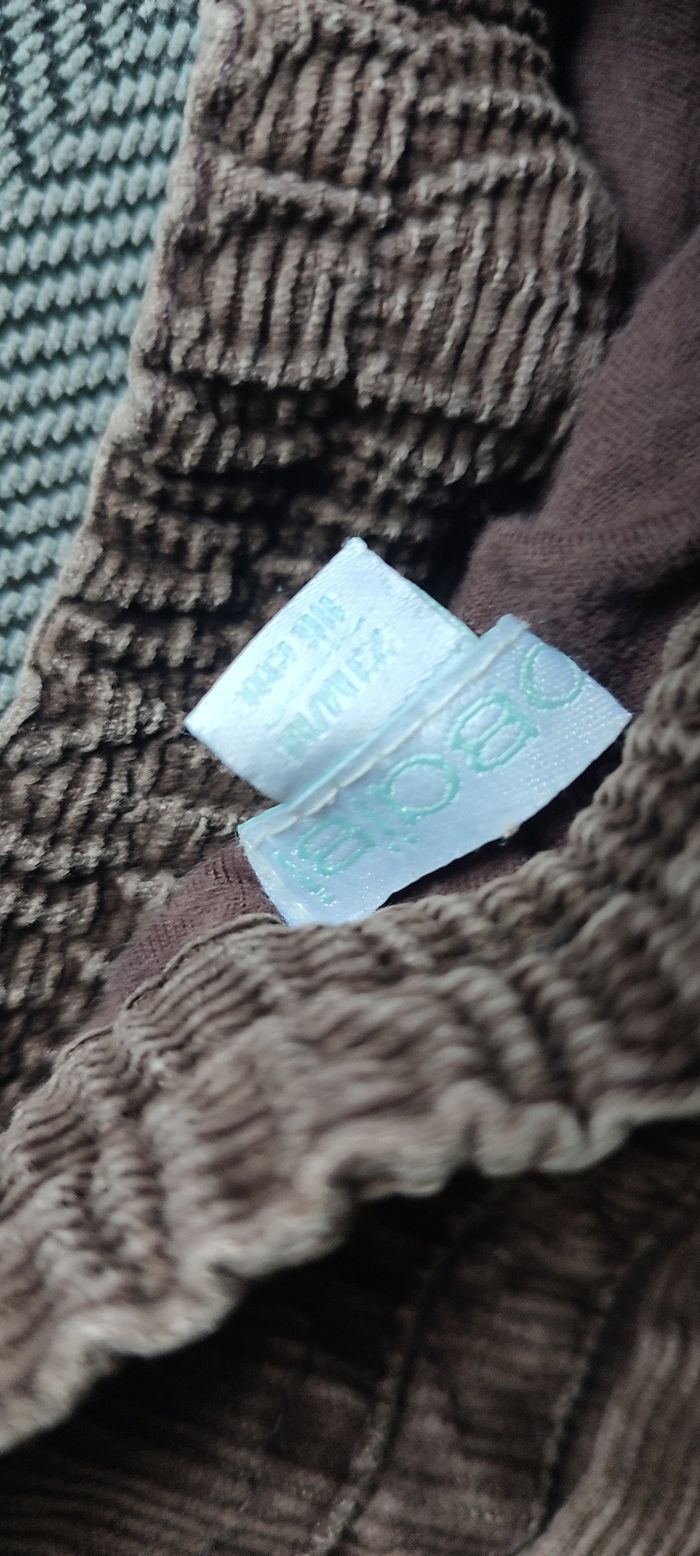 Pantalon velours marron obaibi 23 mois - photo numéro 2