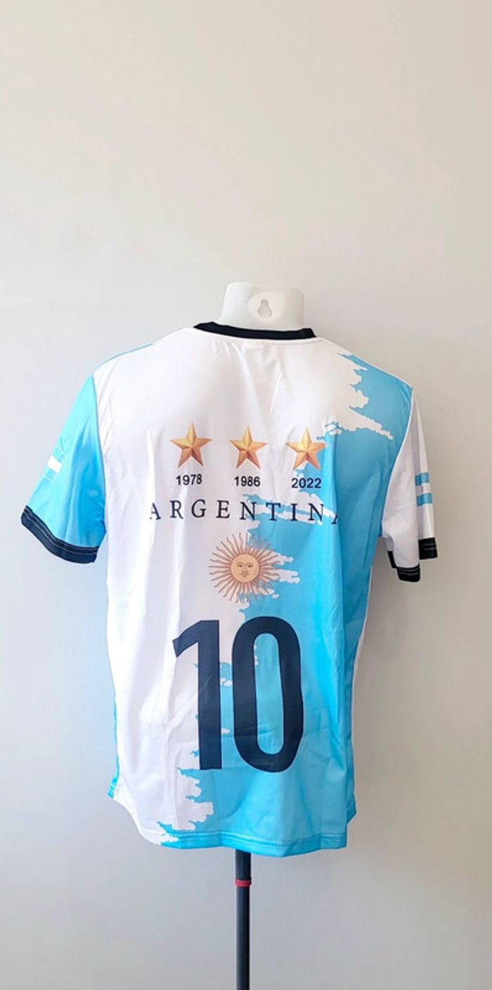 Maillot Argentine n°10- 3 étoiles champion du monde - photo numéro 2