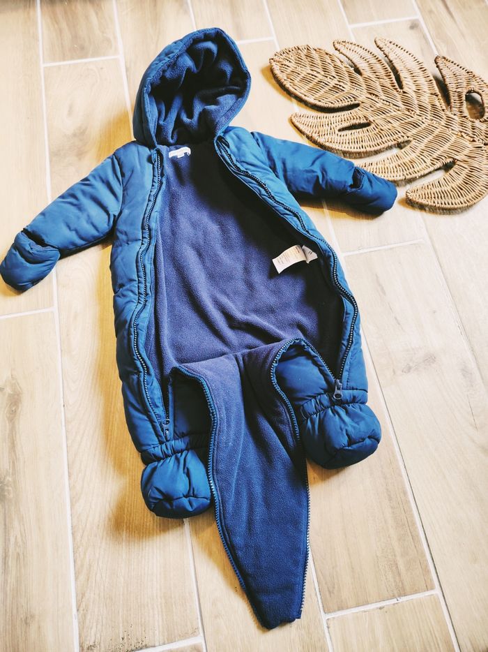 👶Vertbaudet - Combi-pilote/combinaison bleu-mixte file Ou garçon - Taille 3mois - photo numéro 5