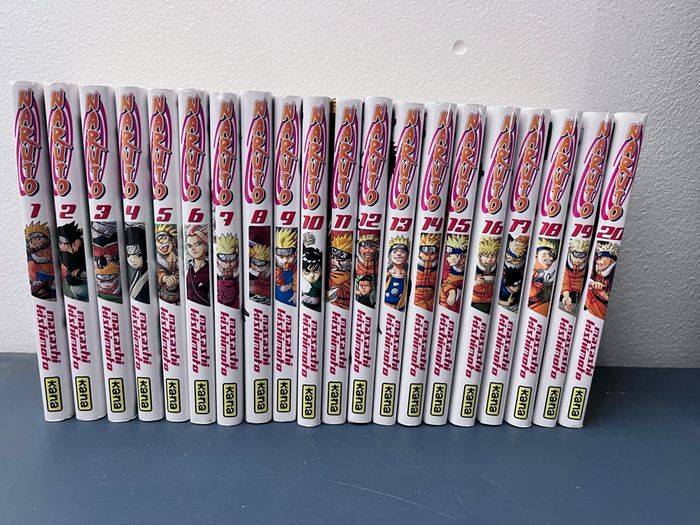 Lot de 20 mangas Naruto (numéro 1 à 20)