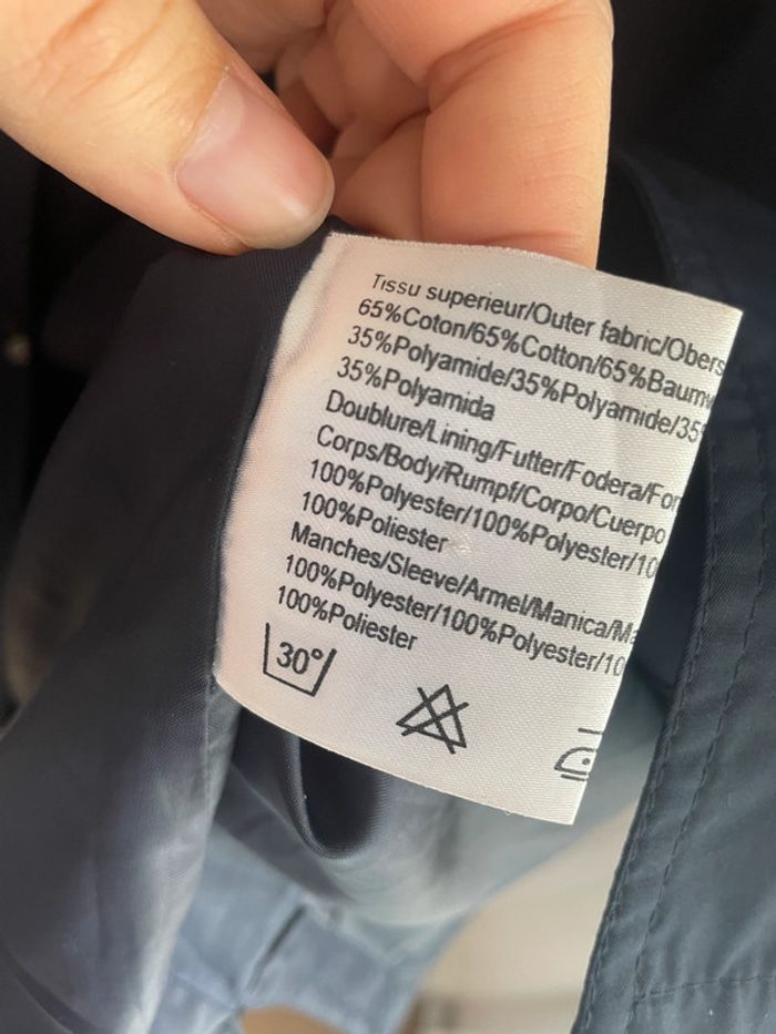 Veste Imperméable Vintage Burton Bleu Marine - photo numéro 8