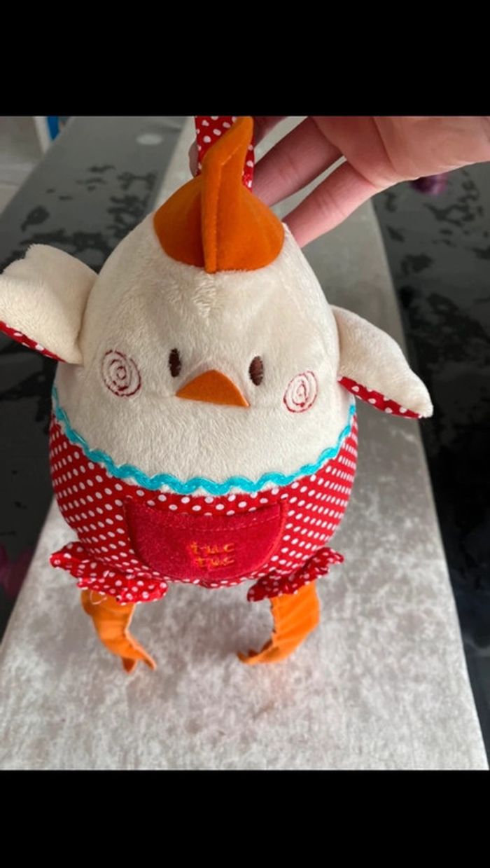 Tuc Tuc doudou/peluche poule neuve - photo numéro 2