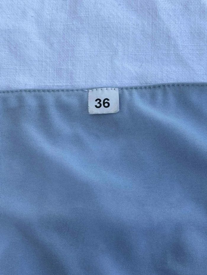 Robe bleu fleurie taille 36 – État excellent - photo numéro 6