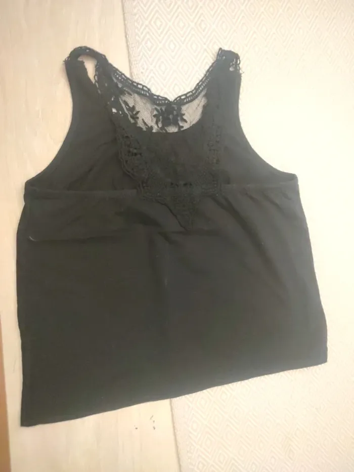 Débardeur la halle noir dentelle dos - photo numéro 2