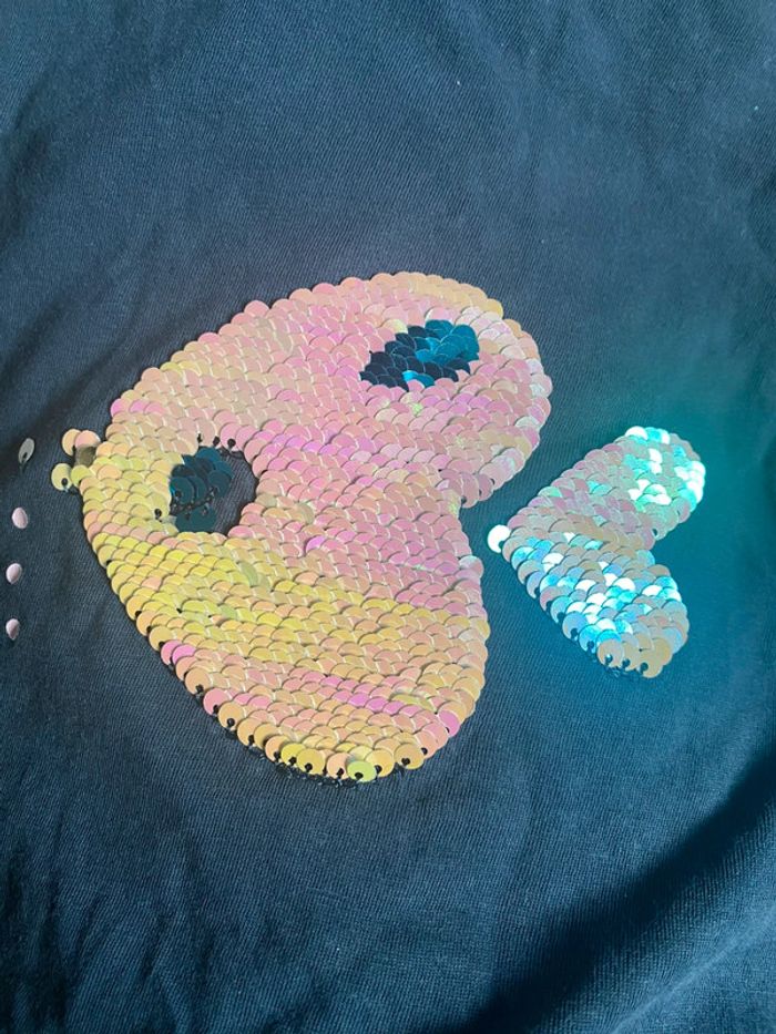 T-shirt à sequins poisson U essentiel Taille 6 ans - photo numéro 6